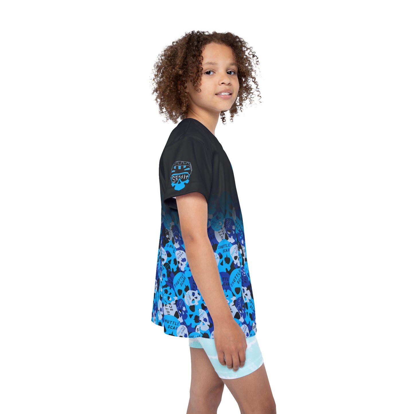 Shuttle Scars Blue Camo Youth Jersey