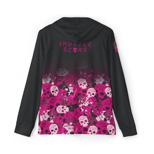 Shuttle Scars Pink Camo Light Weight Hooded LS Jersey