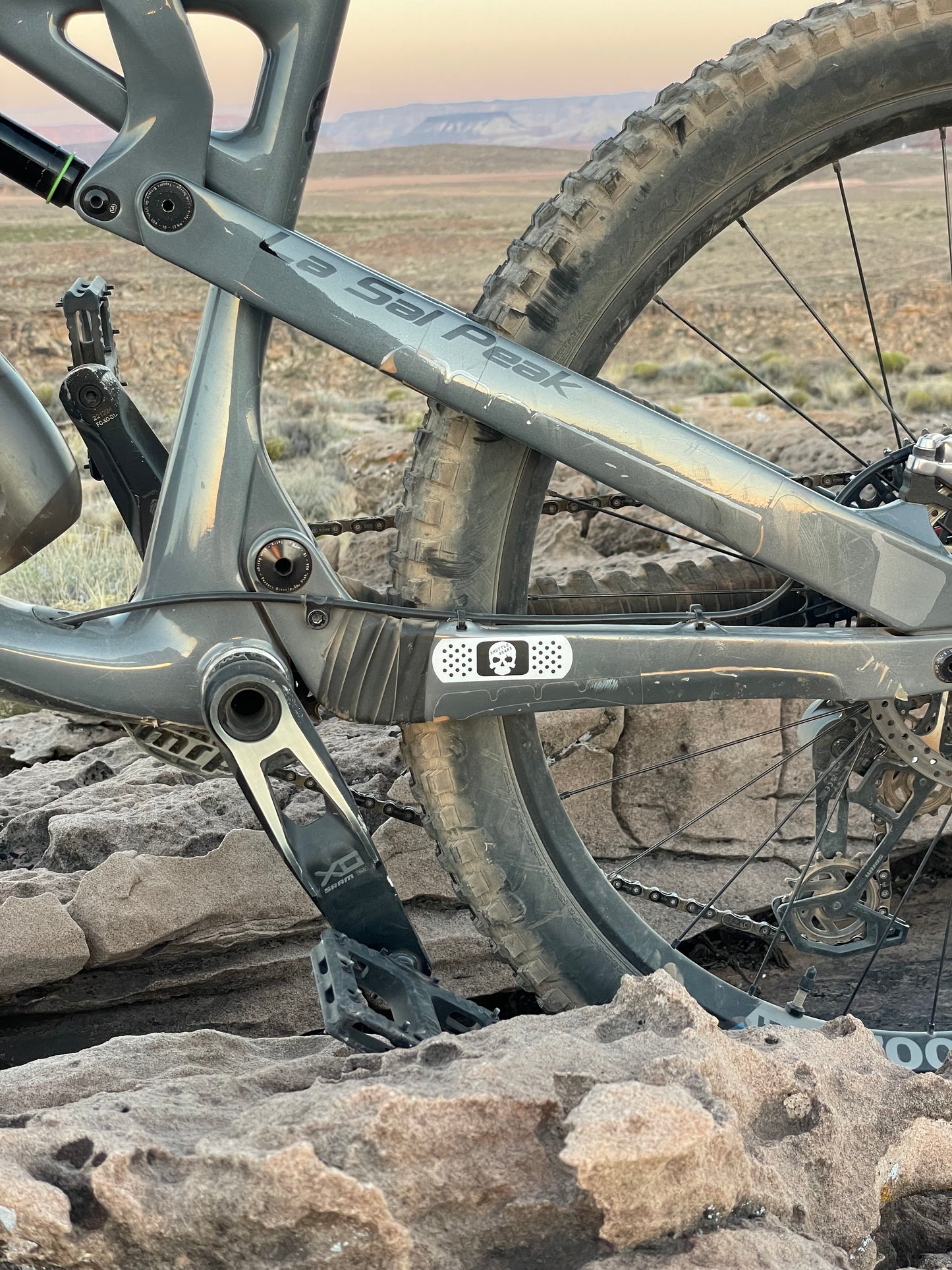 Shuttle Scars Box of Bike Bandaid Protective Vinyl Stickers - White