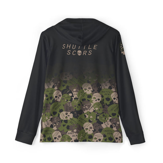 Shuttle Scars Woodland Camo Light Weight Hooded LS Jersey