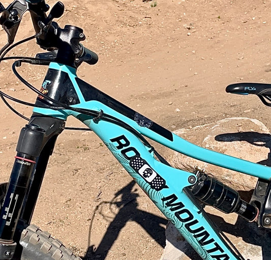 Shuttle Scars Box of Bike Bandaid Protective Vinyl Stickers - Black