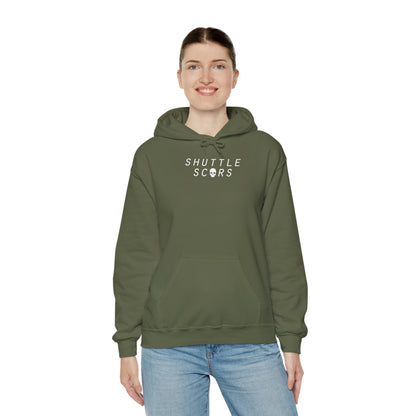 Shuttle Scars Unisex Heavy Blend™ Hooded Sweatshirt - White Print