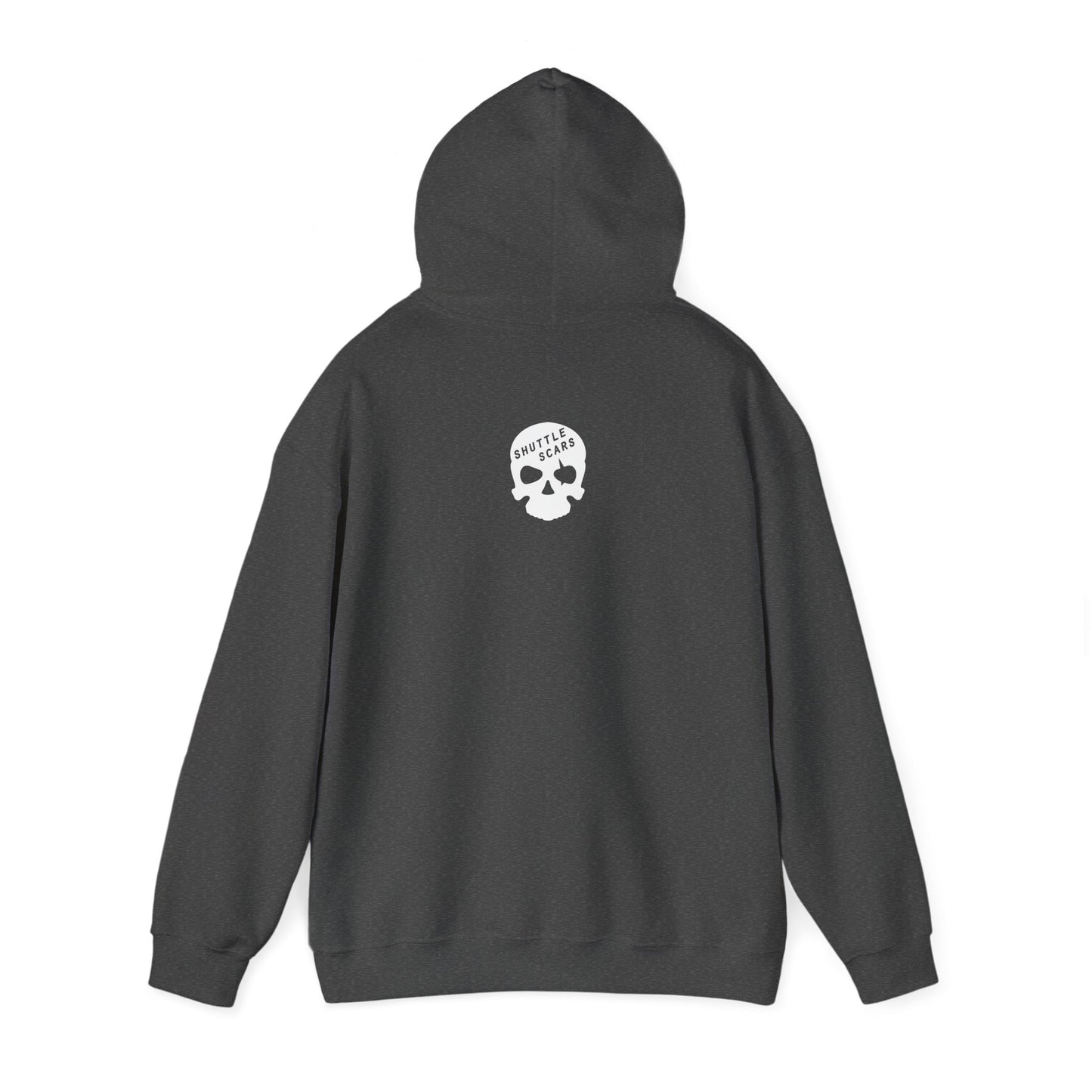 Shuttle Scars Unisex Heavy Blend™ Hooded Sweatshirt - White Print