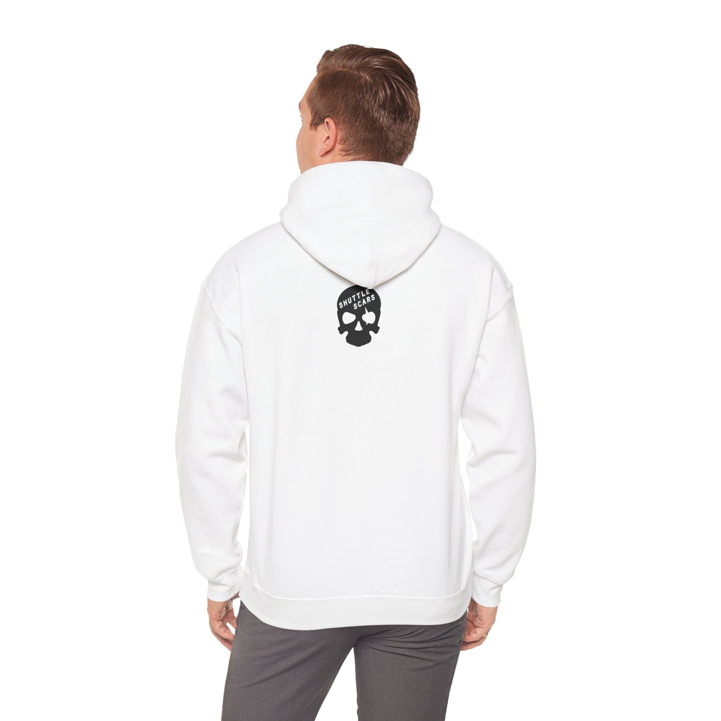 Shuttle Scars Unisex Heavy Blend™ Hooded Sweatshirt - Black Print