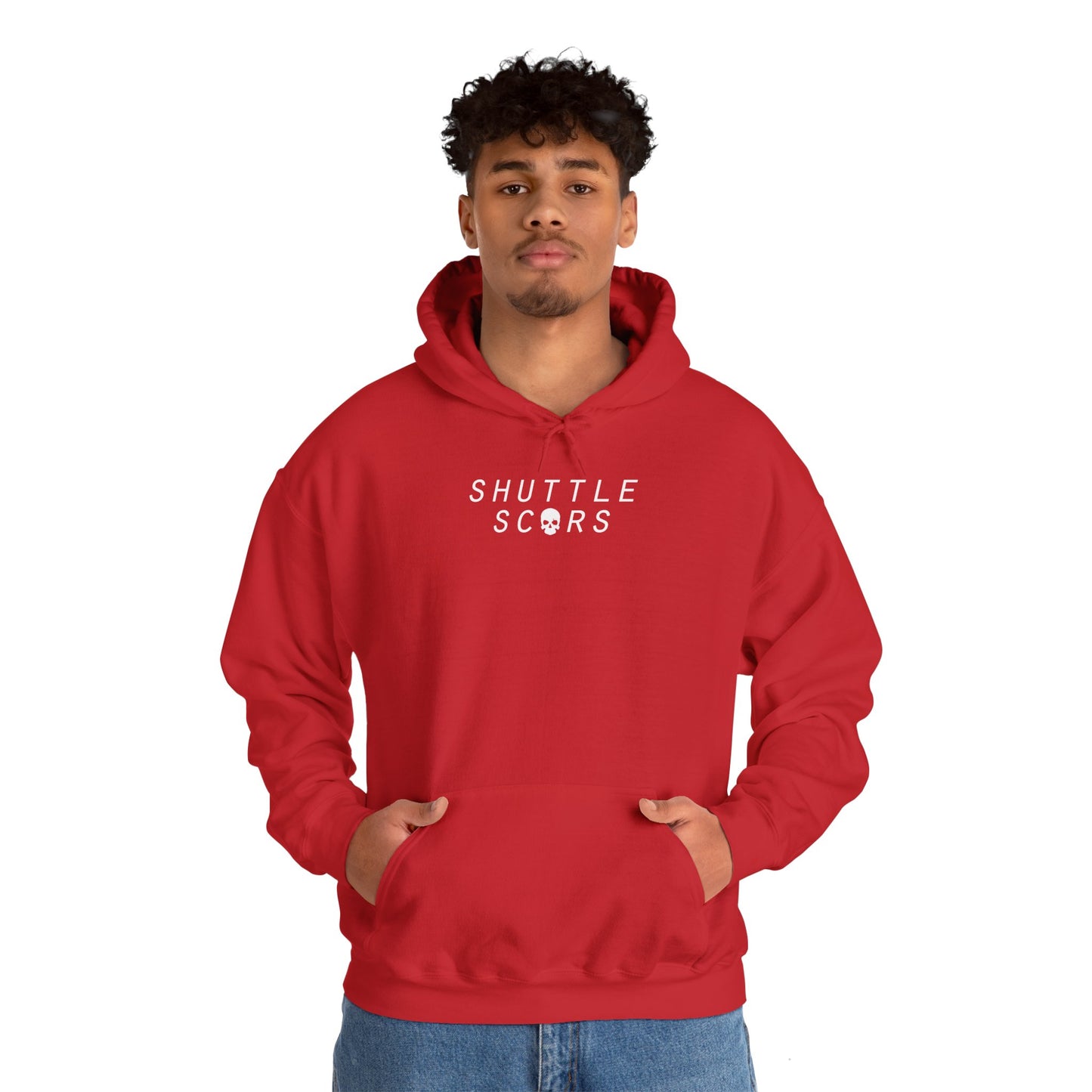 Shuttle Scars Unisex Heavy Blend™ Hooded Sweatshirt - White Print