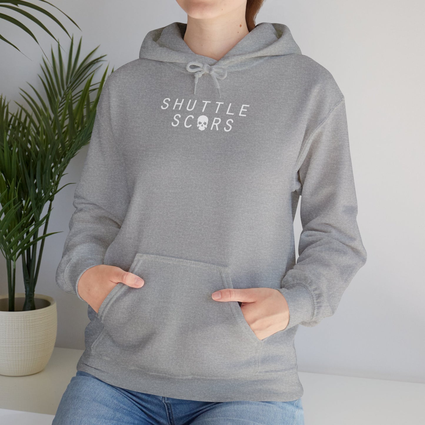 Shuttle Scars Unisex Heavy Blend™ Hooded Sweatshirt - White Print