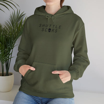 Shuttle Scars Unisex Heavy Blend™ Hooded Sweatshirt - Black Print