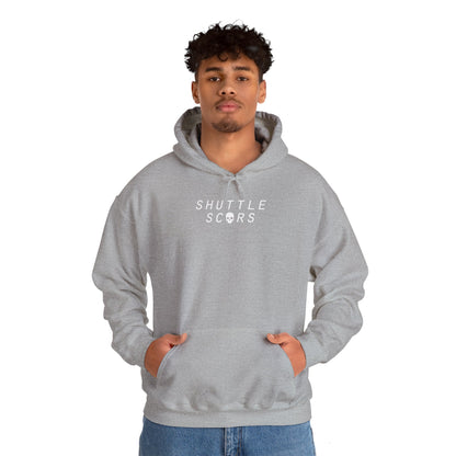 Shuttle Scars Unisex Heavy Blend™ Hooded Sweatshirt - White Print