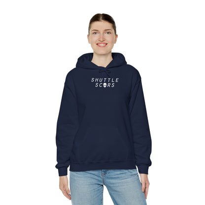 Shuttle Scars Unisex Heavy Blend™ Hooded Sweatshirt - White Print