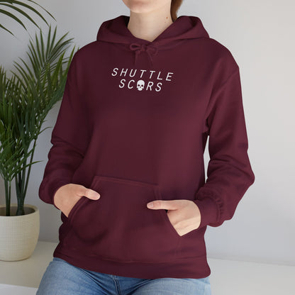 Shuttle Scars Unisex Heavy Blend™ Hooded Sweatshirt - White Print