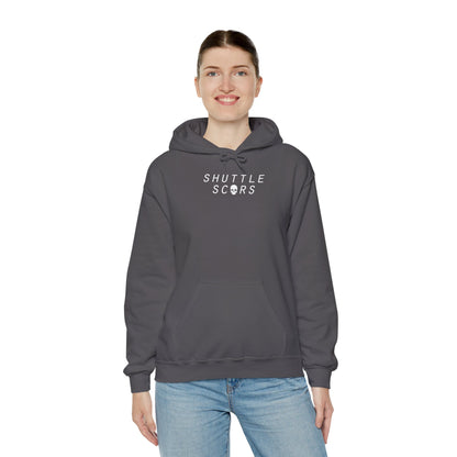 Shuttle Scars Unisex Heavy Blend™ Hooded Sweatshirt - White Print