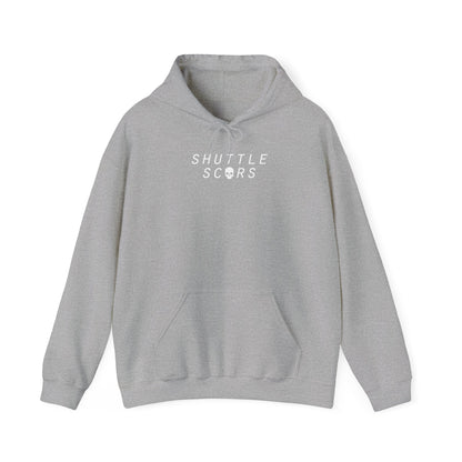 Shuttle Scars Unisex Heavy Blend™ Hooded Sweatshirt - White Print