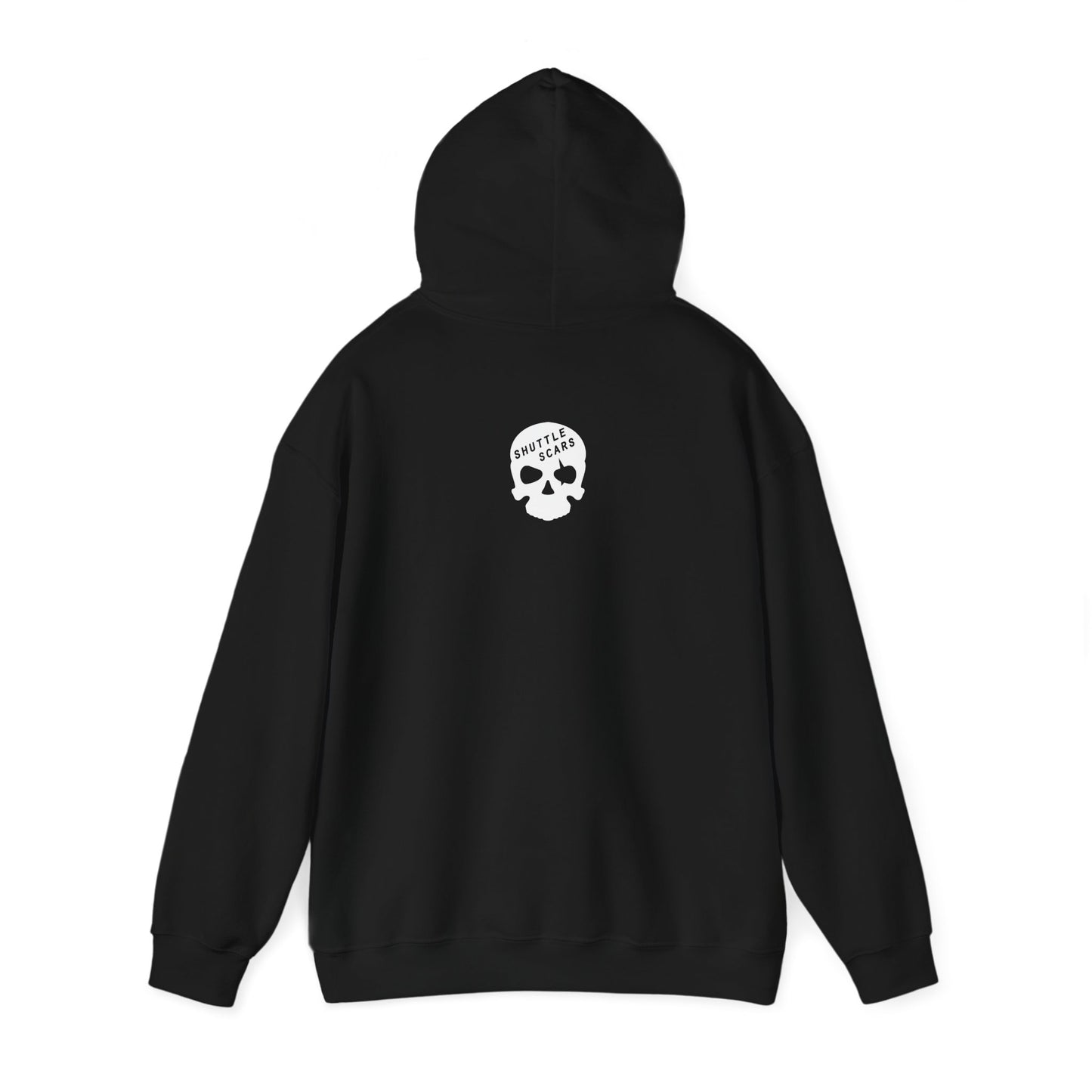 Shuttle Scars Unisex Heavy Blend™ Hooded Sweatshirt - White Print