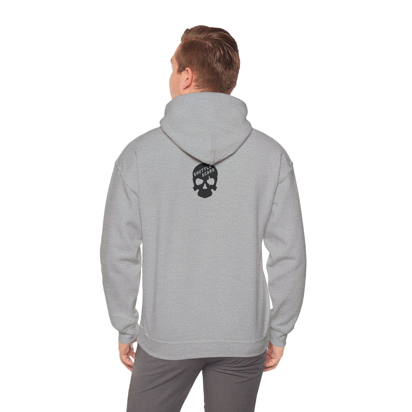 Shuttle Scars Unisex Heavy Blend™ Hooded Sweatshirt - Black Print