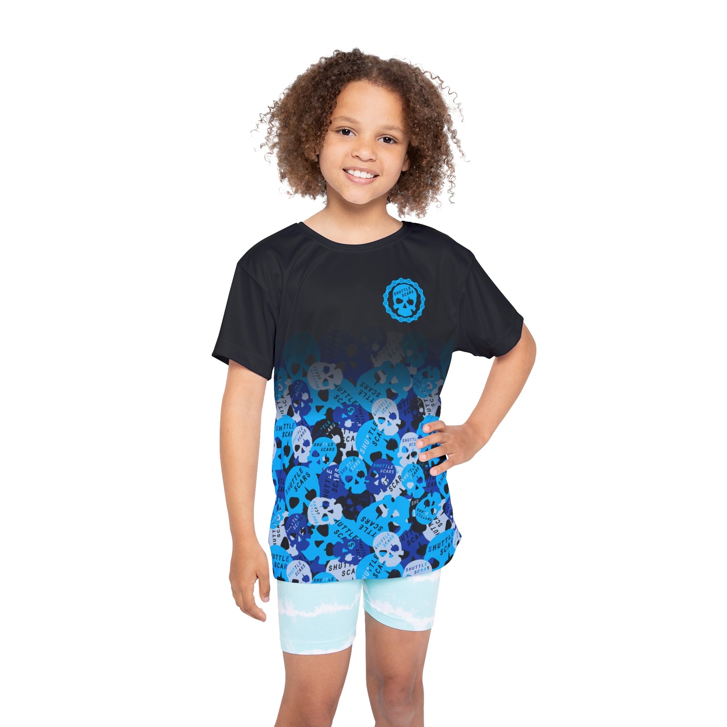 Shuttle Scars Blue Camo Youth Jersey